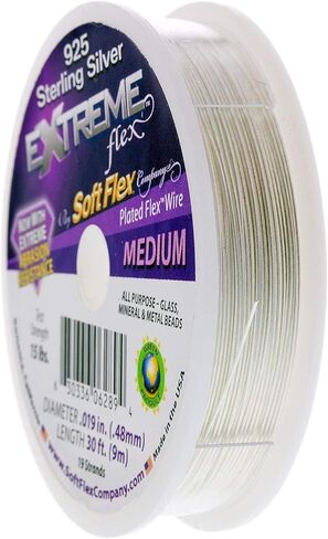 Soft Flex Extreme Beading Wire Silver .019 30 Ft in Saudi Arabia