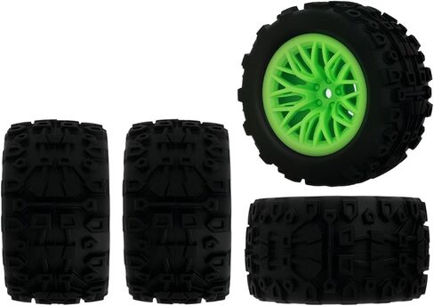 Pre-glued Wheel and Tires Nylon Branch Rim for Arrma 1/18 Granite Grom for 1/16 H16BM H16DR Series Upgrade Parts White in Saudi Arabia