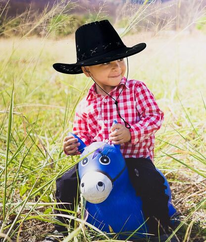 JOYEBUY Kids Western Party Hats Toddler Cowboy Hats Boys Girls Cowgirl Hat with Bandanas in Saudi Arabia