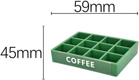 12 Pcs Miniature RC Car Coffee Cup with Green Tray – Resin Soft Drink Set for 1/10 RC Crawler Accessories, Dollhouse Kitchen Décor, Compatible with SCX10, TRX4, D90, TF2, Axial Capra, Tamiya CC01（ B ） in Saudi Arabia