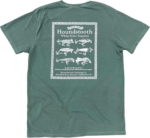 Houndstooth Clothing Company, 6 Lures, Unisex Short Sleeve Tee, 100% Cotton, Men's and Women's in Kuwait