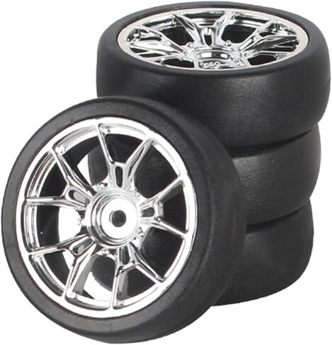 4 قطع RC Car Drift Tires وإطارات العجلات ومجموعة الإطارات المقاومة للتآكل واستبدال قبضة جيدة لجزء سيارة 1/18 RC Drift Rally، ذهبي in Saudi Arabia