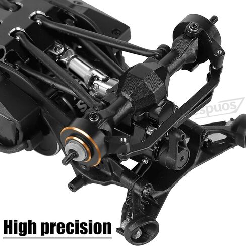 جزء ترقيات غطاء البوابة الخارجية الأمامية والخلفية RC لـ 1/30 SCX30 Jeep Wrangler JLU 4X4/F0rd Bronco 4X4 Chev rolet K10، محاور ألومنيوم أمامية وخلفية تقفز لأعلى، أسود in Kuwait