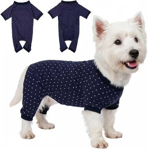 2026 New Cotton Dog Pajamas for Small & Medium Dogs - Soft Pet Onesie, Comfy Puppy Coat with Various Prints, Cute Pet Apparel for Dogs Sheep Large in Saudi Arabia