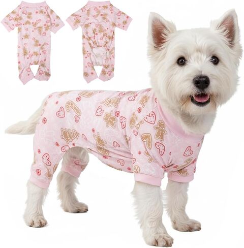 2026 New Cotton Dog Pajamas for Small & Medium Dogs - Soft Pet Onesie, Comfy Puppy Coat with Various Prints, Cute Pet Apparel for Dogs Sheep Large in Saudi Arabia