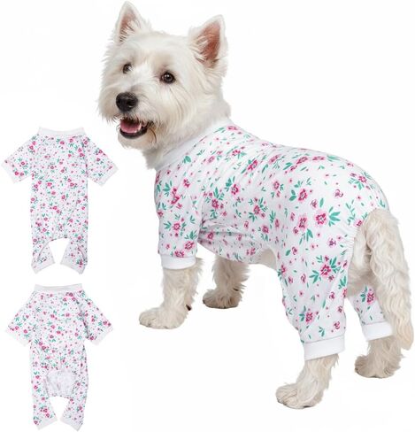 2026 New Cotton Dog Pajamas for Small & Medium Dogs - Soft Pet Onesie, Comfy Puppy Coat with Various Prints, Cute Pet Apparel for Dogs Sheep Large in Saudi Arabia