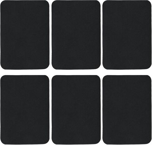 Fabric Repair Patches, Self Adhesive Sofa Patches for Clothes Denim Jean Pant Mending and Decorating - 6Pcs Black in Saudi Arabia