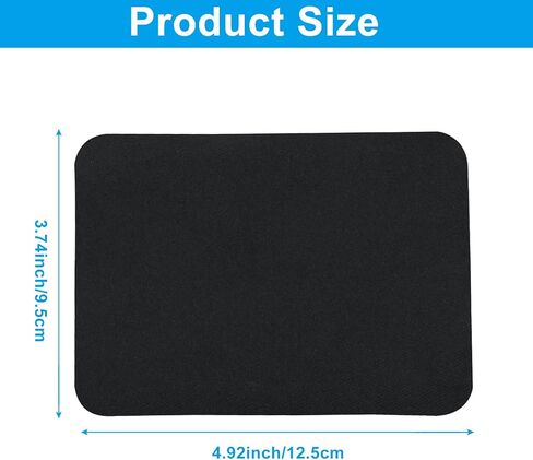 Fabric Repair Patches, Self Adhesive Sofa Patches for Clothes Denim Jean Pant Mending and Decorating - 6Pcs Black in Saudi Arabia