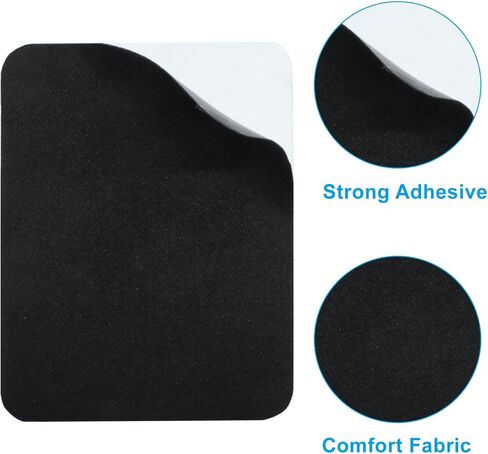 Fabric Repair Patches, Self Adhesive Sofa Patches for Clothes Denim Jean Pant Mending and Decorating - 6Pcs Black in Saudi Arabia