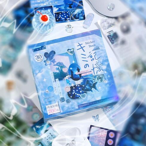 Dreamcore Japanese Aesthetic Sticker Book, 700+ Die-Cut Glossy and Matte Stickers, 30 Sheets, 2 Styles for Journaling, Scrapbooking, Planners-Prayer Board Supplies-Vision Board Supplies in Saudi Arabia