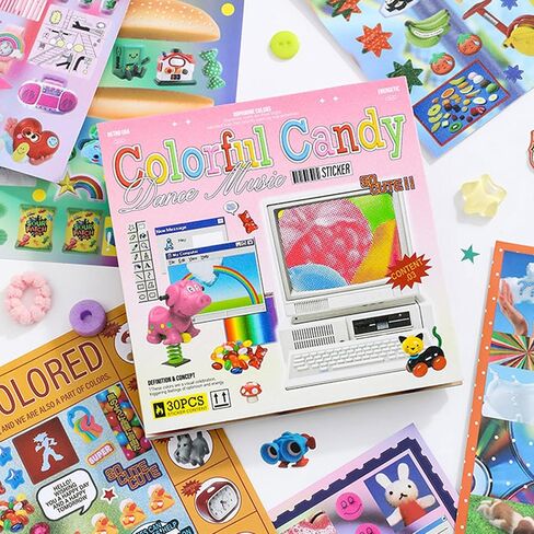 Dreamcore Japanese Aesthetic Sticker Book, 700+ Die-Cut Glossy and Matte Stickers, 30 Sheets, 2 Styles for Journaling, Scrapbooking, Planners-Prayer Board Supplies-Vision Board Supplies in Saudi Arabia