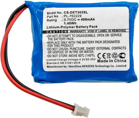 بطارية بديلة V2015-E05 PL-762229 للمعلم، جهاز الإرسال ET-302-LTransmitter ET-402Receiver ET-300Receiver TransmitterET-302/3.7V 400 مللي أمبير في الساعة، بطارية فعالة من حيث التكلفة in Kuwait