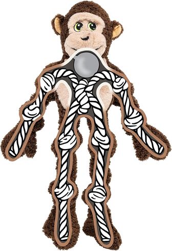 لعبة KONG Knots كبيرة الحجم للكلاب - كبيرة/كبيرة جدًا - مع هيكل عظمي لحبل داخلي (قرد) in Kuwait