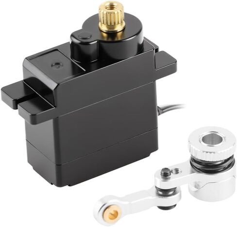 GLOBACT 1.2KG Metal Gear Servo مع ذراع توفير المؤازرة الألومنيوم 20T ووصلة سحب التوجيه لـ Arrma Granite Grom/Mojave Grom/Typhon Grom Losi RC Truck Racecar ترقية SPMSSX110 ARA340203 in Saudi Arabia