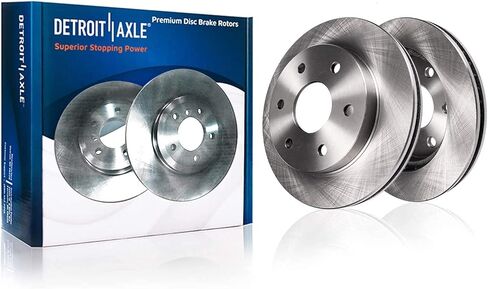 Detroit Axle - Rear Brake Kit for 10-17 Chevrolet Equinox GMC Terrain Disc Brake Rotors Brake Calipers 2010 2011 2012 2013 2014 2015 2016 2017 Ceramic Brakes Pads Replacement in Saudi Arabia
