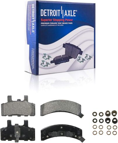 Detroit Axle - Rear Brake Kit for 10-17 Chevrolet Equinox GMC Terrain Disc Brake Rotors Brake Calipers 2010 2011 2012 2013 2014 2015 2016 2017 Ceramic Brakes Pads Replacement in Saudi Arabia