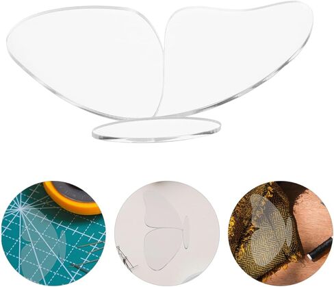 VILLCASE Butterfly Quilt Template Reusable Sewing Rulers Acrylic Stencils for Patchwork Embroidery Craft Projects 3.94X1.97 Inch in Saudi Arabia