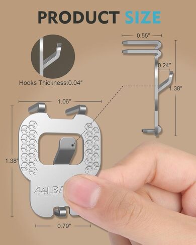 20Pcs New Drywall Picture Hangers : Wall Picture Frame Hangers 44Ib - No Damage Heavy Duty Wall Hanger for Art exhibitions, Photographs, Posters, Offices, Christmas Decorations, and Other Settings. in Saudi Arabia
