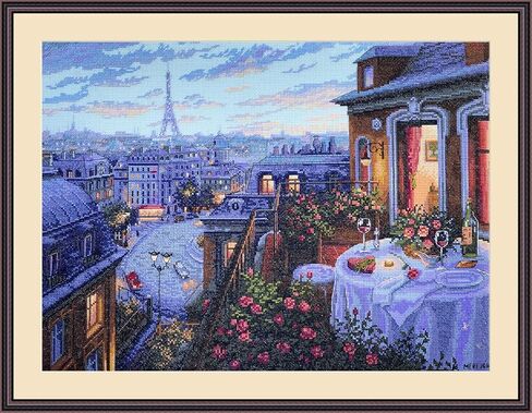 طقم غرز متقاطعة من Merejka "Paris Evening Deja Vu in Kuwait