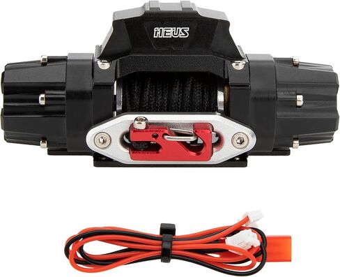 MEUS RACING RC 1/10 Winch with Dual Motor for Axial SCX10 Traxxas TRX4 Redcat Tamiya HPI D90 1/10 RC Crawler Parts in Saudi Arabia