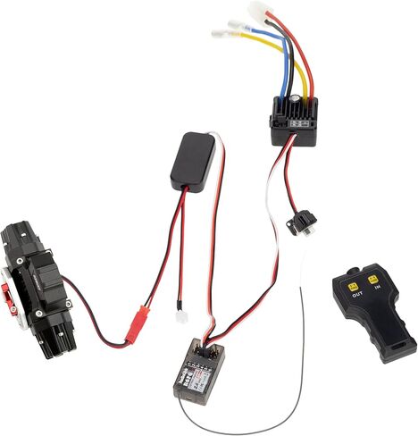 MEUS RACING RC 1/10 Winch with Dual Motor for Axial SCX10 Traxxas TRX4 Redcat Tamiya HPI D90 1/10 RC Crawler Parts in Saudi Arabia