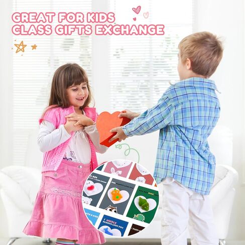 هدايا عيد الحب للأطفال - 24 عبوة من ألعاب موتشي سكويشيز مع بطاقات، هدايا تبادل هدايا الفصول الدراسية لعيد الحب، هدايا الحفلات، ألعاب فيدجيت القابلة للتمدد، ألعاب الضغط للأولاد والبنات in Kuwait