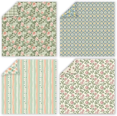 Valentine's Day Scrapbook Paper 12×12 :Double-Sided Pink Love Floral Origami Papers Pad Patterned Craft paper for Kids DIY Cardmaking journaling Scrapbooking Junk Journal Papers 24 Sheets. in Saudi Arabia