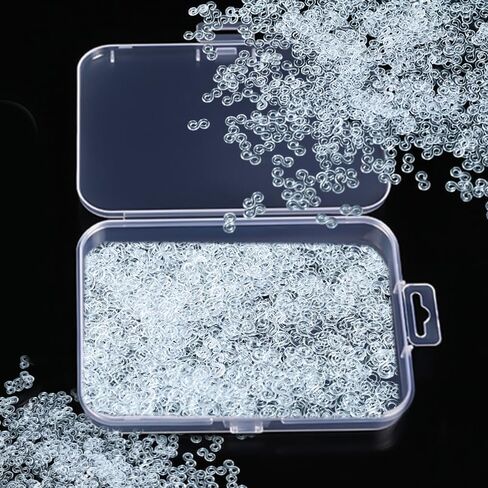 1000 قطعة من مشابك الشريط المطاطي للأساور المنوال، مجموعة أساور مطاطية مع مشابك وموصلات، صناعة الأساور بنفسك، مشابك بلاستيكية شفافة لحرف الأطفال والكبار in Kuwait