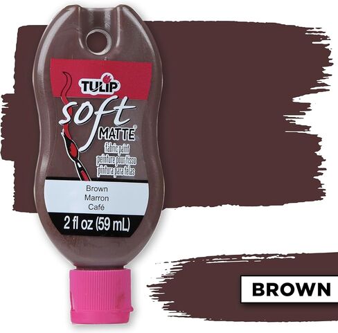 Tulip Soft Paint Peggable 30981 Sfpt 2Oz Matte Brown, 2 Fl Oz (Pack of 1), As Detailed in Saudi Arabia