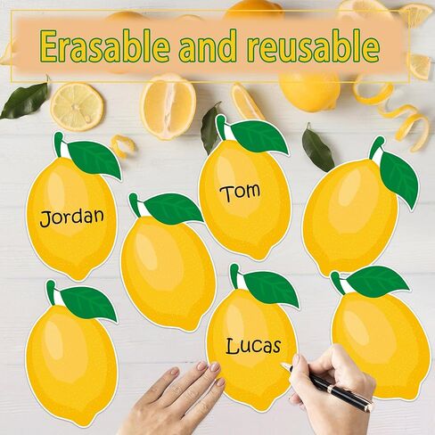 50 PCS Lemon Cutouts for Bulletin Board Decorations, Lemon Cutout Paper Cut-Outs Cardboard for Classroom Bulletin Board Wall Decor Teacher Student Craft Fruits Party Supplies, 6 in in Saudi Arabia