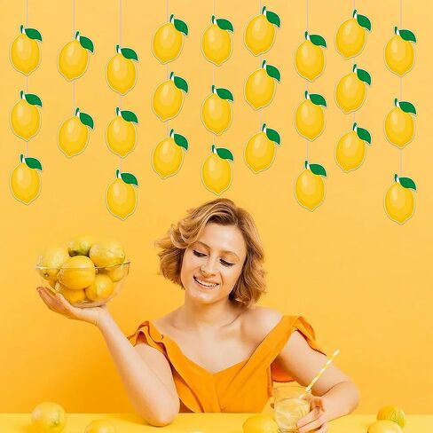 50 PCS Lemon Cutouts for Bulletin Board Decorations, Lemon Cutout Paper Cut-Outs Cardboard for Classroom Bulletin Board Wall Decor Teacher Student Craft Fruits Party Supplies, 6 in in Saudi Arabia