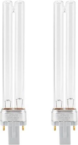 9W UV Light Bulb for Fish Tank, Outdoor Pond - Aquarium G23 Base UVC Clarifier Lamp Compatible with JUP-01 UVE9 CF400 CF500 UVCP-9 in Saudi Arabia