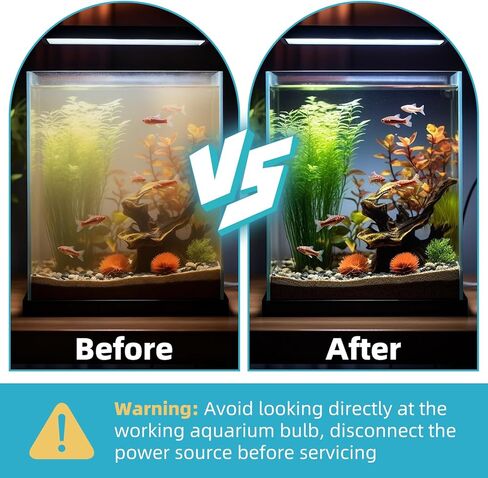 9W UV Light Bulb for Fish Tank, Outdoor Pond - Aquarium G23 Base UVC Clarifier Lamp Compatible with JUP-01 UVE9 CF400 CF500 UVCP-9 in Saudi Arabia