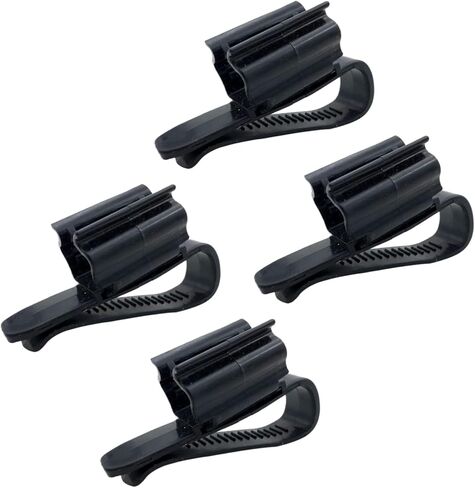 4Pcs Black Fish for Tank Mounting Clip Water Pipe Hose Holder Multifunction Adjustable Clamp for 0.31""-0.62"" Dia Tub Aquarium Tube Holder, Aquarium Air Pump Accessories Aquarium Pumps and Filters in Saudi Arabia