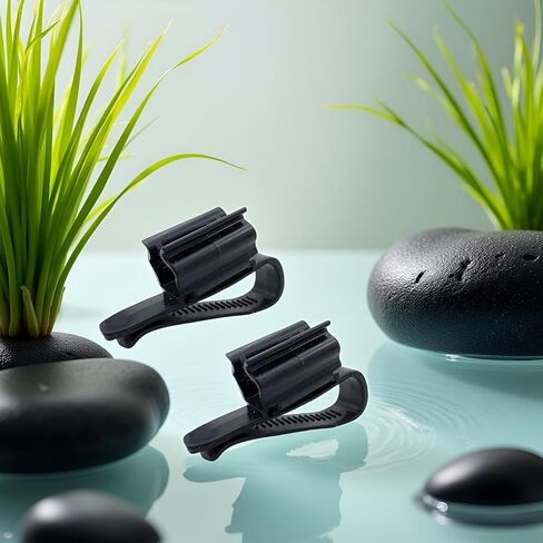 4Pcs Black Fish for Tank Mounting Clip Water Pipe Hose Holder Multifunction Adjustable Clamp for 0.31""-0.62"" Dia Tub Aquarium Tube Holder, Aquarium Air Pump Accessories Aquarium Pumps and Filters in Saudi Arabia