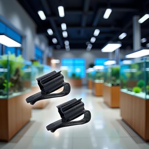 4Pcs Black Fish for Tank Mounting Clip Water Pipe Hose Holder Multifunction Adjustable Clamp for 0.31""-0.62"" Dia Tub Aquarium Tube Holder, Aquarium Air Pump Accessories Aquarium Pumps and Filters in Saudi Arabia