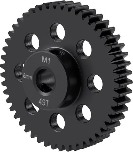 LSG Steel 8mm Mod 1 Pinion Gear 35T 48T 49T 55T 56T for Tra-xxas Slash X-Maxx 8S XRT 1/5 1/6 1/8 1/10 RC Cars (55T) in Saudi Arabia