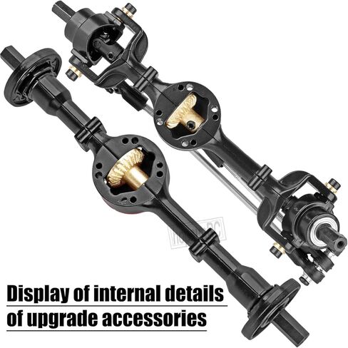 Metal RC Car Axles Set Repair Tool Upgrades Part for WPL 1/16 C14 C-14K C24 C-24K B14 B-14K B24 B-24K, RC Car Modification Parts Hops Up,Black in Saudi Arabia