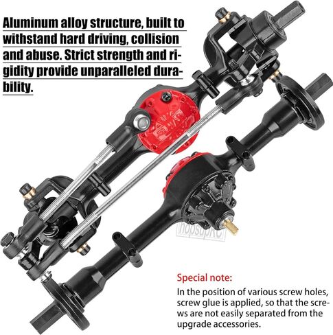 Metal RC Car Axles Set Repair Tool Upgrades Part for WPL 1/16 C14 C-14K C24 C-24K B14 B-14K B24 B-24K, RC Car Modification Parts Hops Up,Black in Saudi Arabia