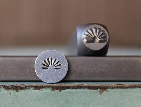 7mm Large Southwest Sunray Metal Punch Design Stamp - Supply Guy - CH-455 in Saudi Arabia