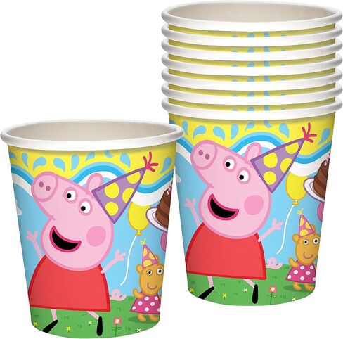 Treasures Gifted Officially Licensed Peppa Pig Party Supplies - 9oz Paper Cups 24ct - Peppa Pig Party Decorations in Saudi Arabia