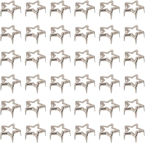 200Pcs Golden Star Studs Rivet Gold Five Point Stars Decorative Craft Iron Spike Stud Metal Punk Small Nail Head Leather Claw Nailheads Rivets for Clothing Belt Bags Shoes DIY Leathercraft in Saudi Arabia