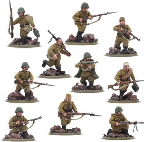 Warlord Games Soviet Army Infantry Platoon - 28mm Scale Plastic Miniatures for Bolt Action Highly Detailed World War 2 Miniatures in Saudi Arabia