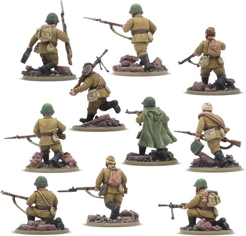 Warlord Games Soviet Army Infantry Platoon - 28mm Scale Plastic Miniatures for Bolt Action Highly Detailed World War 2 Miniatures in Saudi Arabia