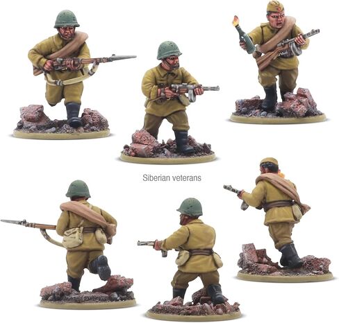 Warlord Games Soviet Army Infantry Platoon - 28mm Scale Plastic Miniatures for Bolt Action Highly Detailed World War 2 Miniatures in Saudi Arabia