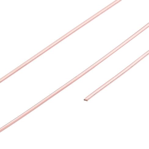 1 Roll 124.67 Feet(38m) 0.4mm 26 Gauge Copper Craft Wire Copper Beading Wire, Long-Lasting Plated, Rose Gold, Stringing Materials for DIY Bracelets, Beading Jewelry Making and Crafts in Saudi Arabia