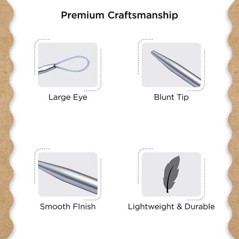 Knitter’s Pride Silver Wool Needles– Set of 3 (US Size 1, 2 & 3) in Saudi Arabia