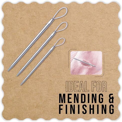 Knitter’s Pride Silver Wool Needles– Set of 3 (US Size 1, 2 & 3) in Saudi Arabia