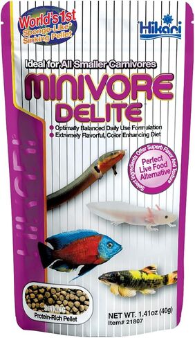 Hikari® Minivore Delite® Pellets for Bottom Feeding Carnivorous Fish, 1.41-Ounce (40g) in Saudi Arabia