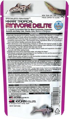 Hikari® Minivore Delite® Pellets for Bottom Feeding Carnivorous Fish, 1.41-Ounce (40g) in Saudi Arabia
